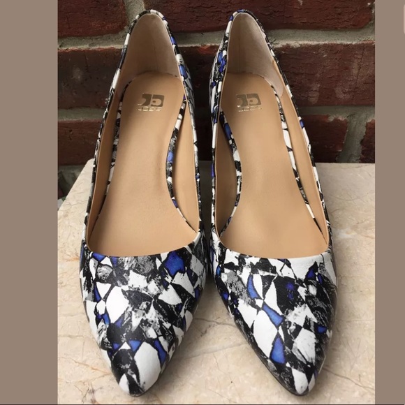 Joes Stiletto Pump Heels SZ 7.5 MultiColor Leather - Picture 2 of 8